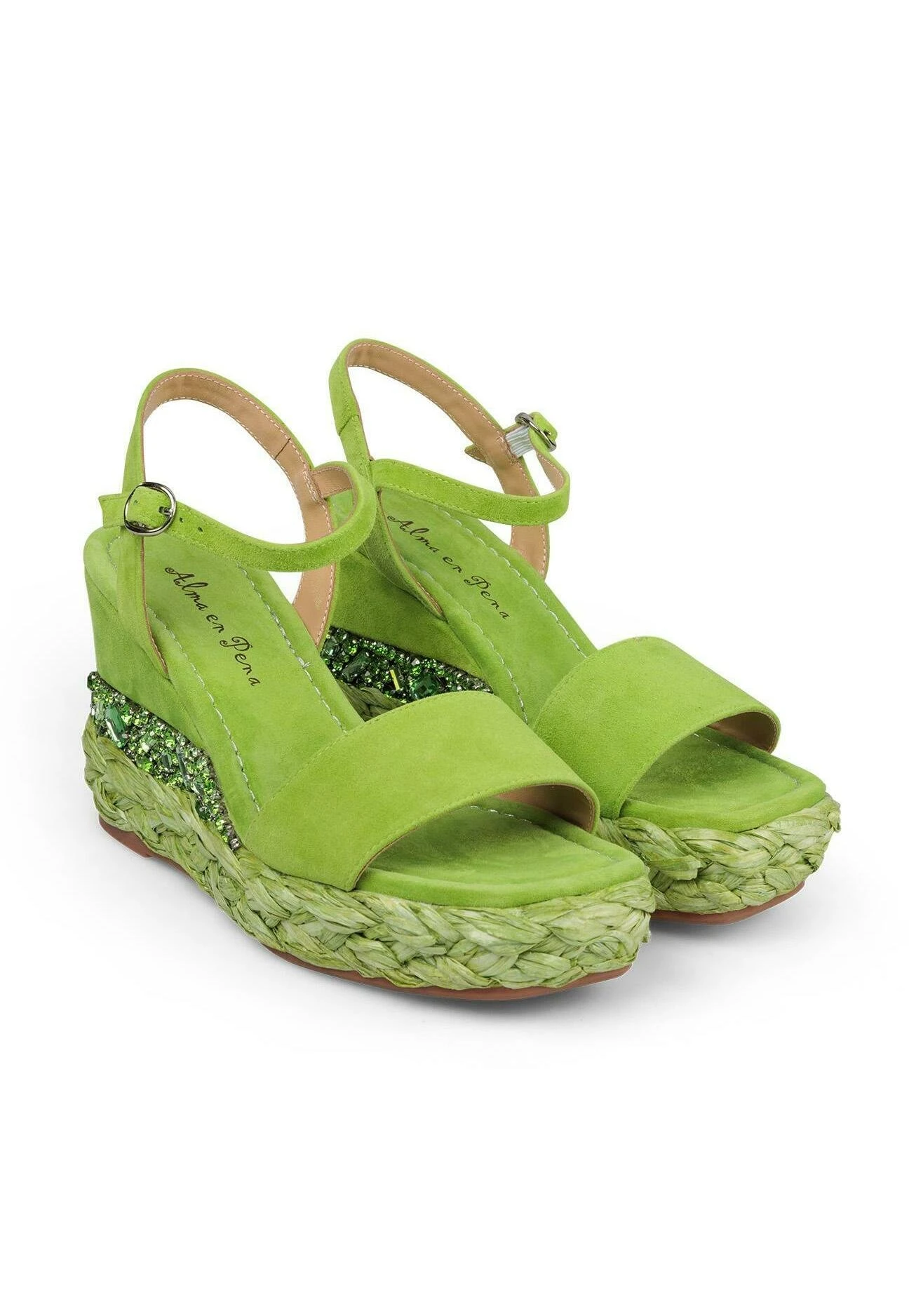 Alma En Pena Lanzas - Sandalias De Tacón - Verde 4 Alma En Pena Lanzas - Sandalias De Tacón - Verde - Imagen 2