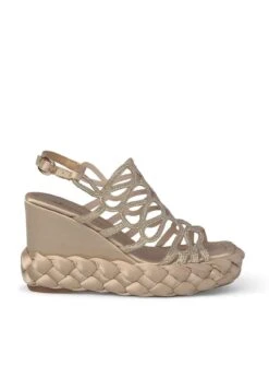 Alma En Pena Leani - Sandalias De Cuña - Dorado