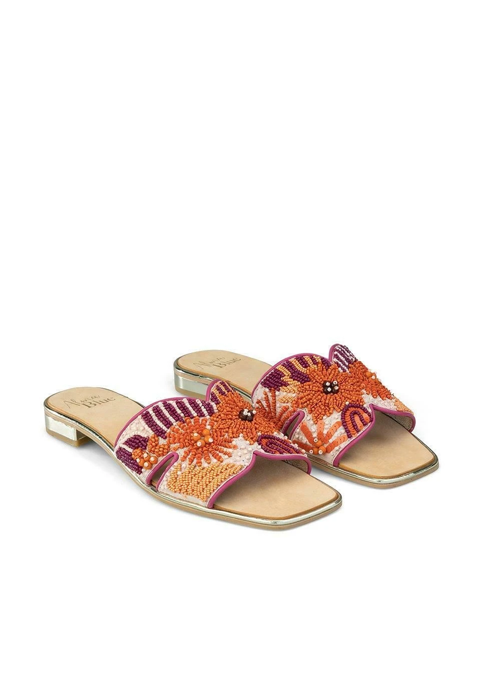 Alma En Pena Lill - Sandalias Planas - Naranja 4 Alma En Pena Lill - Sandalias Planas - Naranja - Imagen 2