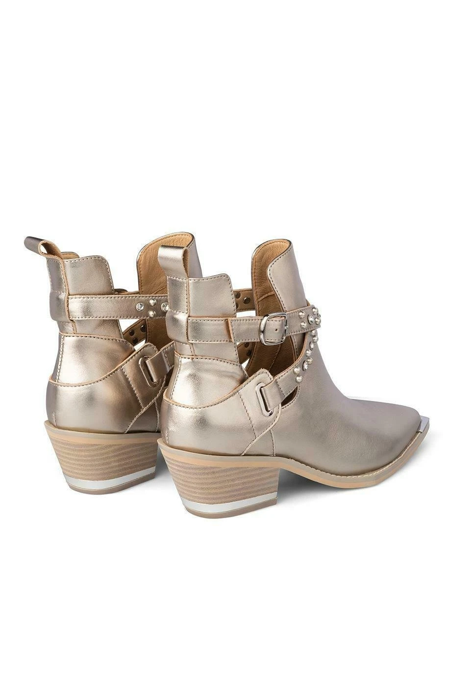 Alma En Pena Botines De Tacón - Bronce 5 Alma En Pena Botines De Tacón - Bronce - Imagen 3