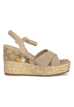 Alma En Pena Senosiain - Sandalias De Cuña - Arena