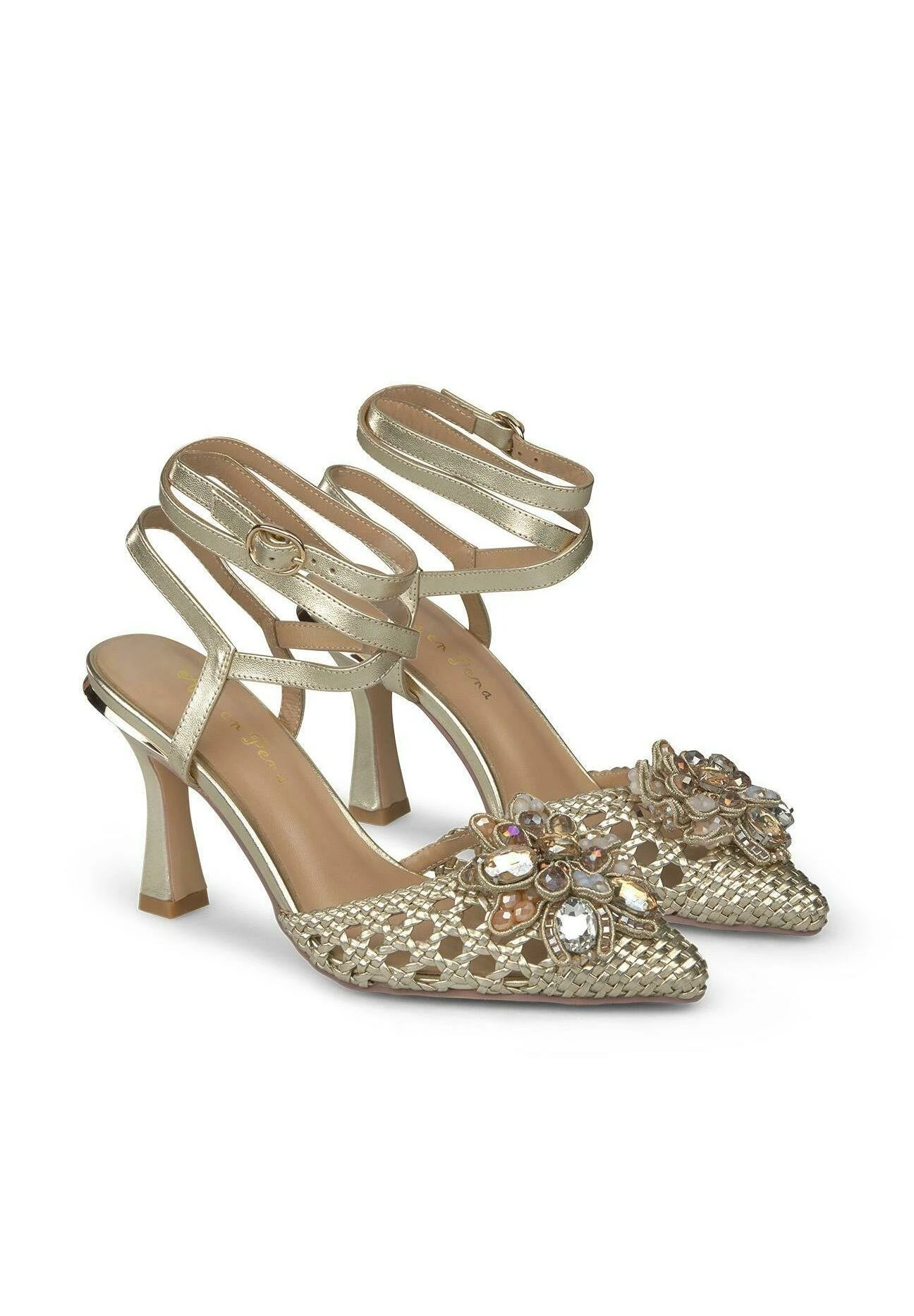 Alma En Pena Bandarra - Tacones - Dorado 4 Alma En Pena Bandarra - Tacones - Dorado - Imagen 2