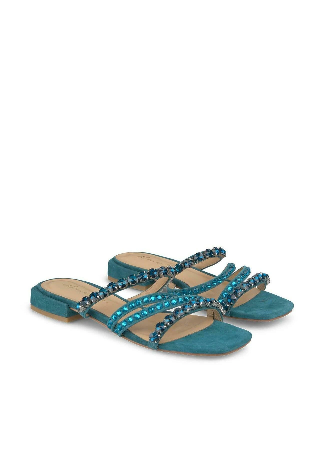 Alma En Pena Vinka - Sandalias Planas - Azul 4 Alma En Pena Vinka - Sandalias Planas - Azul - Imagen 2