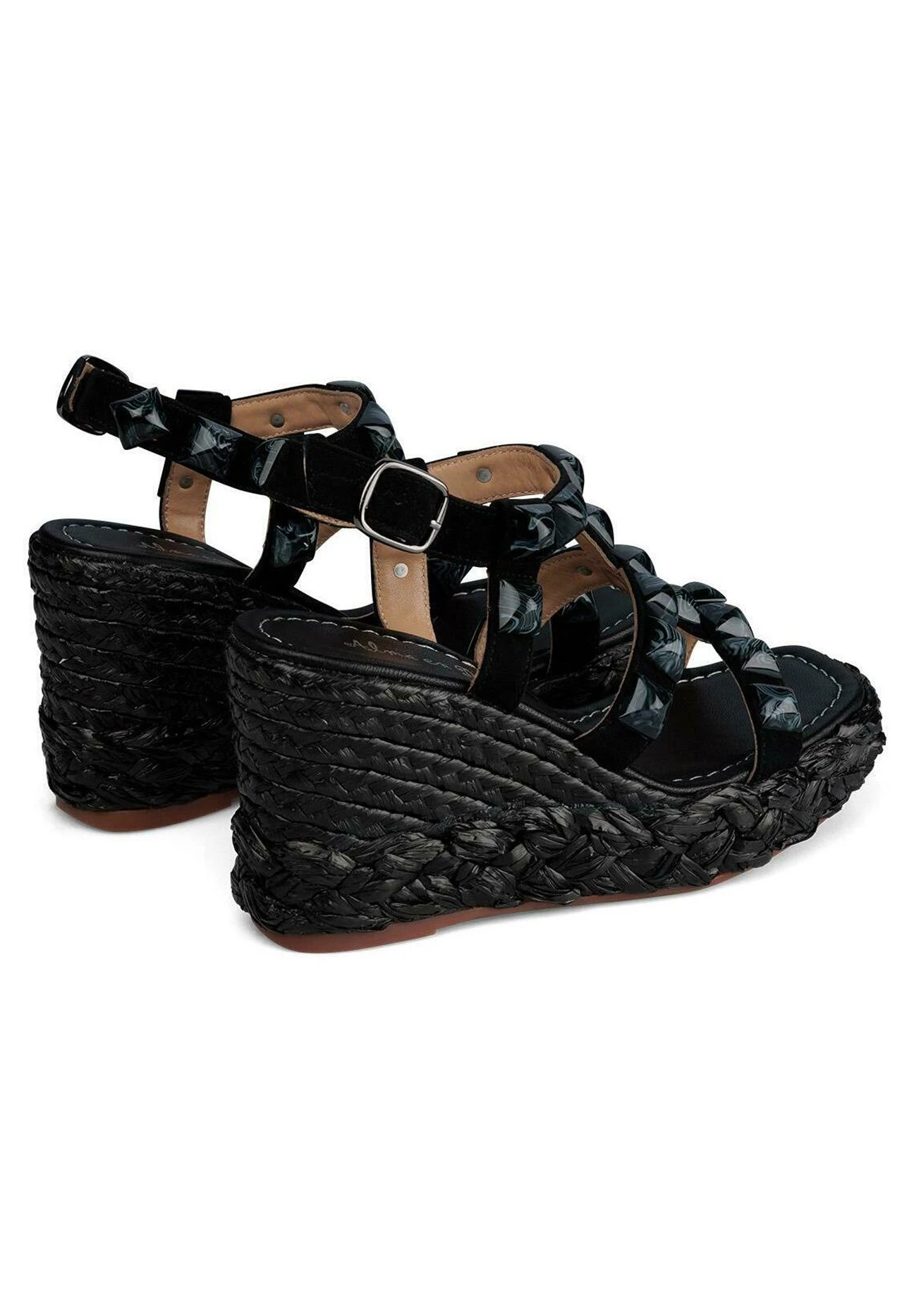 Alma En Pena Bermudez - Sandalias De Cuña - Black 5 Alma En Pena Bermudez - Sandalias De Cuña - Black - Imagen 3