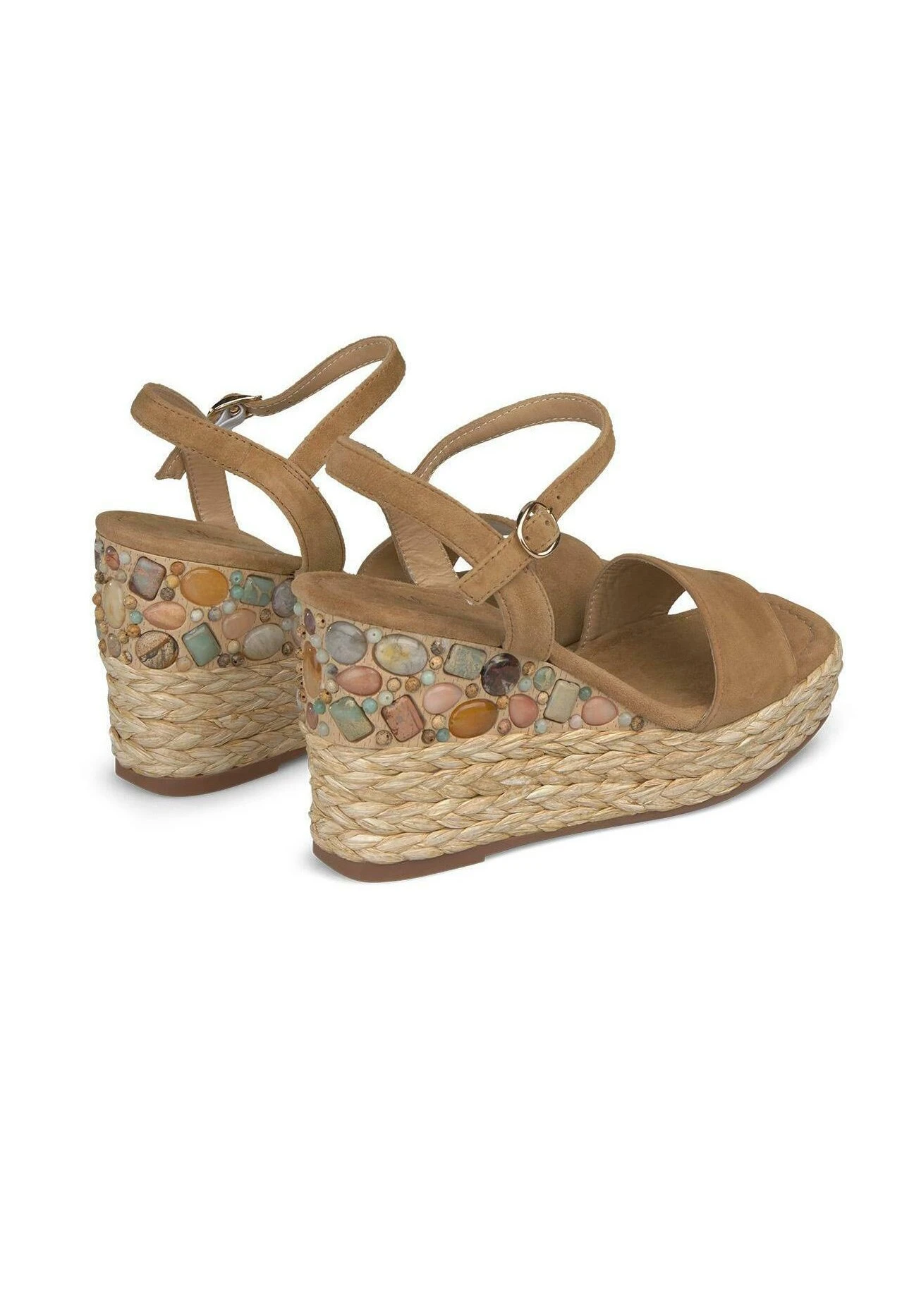 Alma En Pena Laspalas - Sandalias De Cuña - Camel 4 Alma En Pena Laspalas - Sandalias De Cuña - Camel - Imagen 3