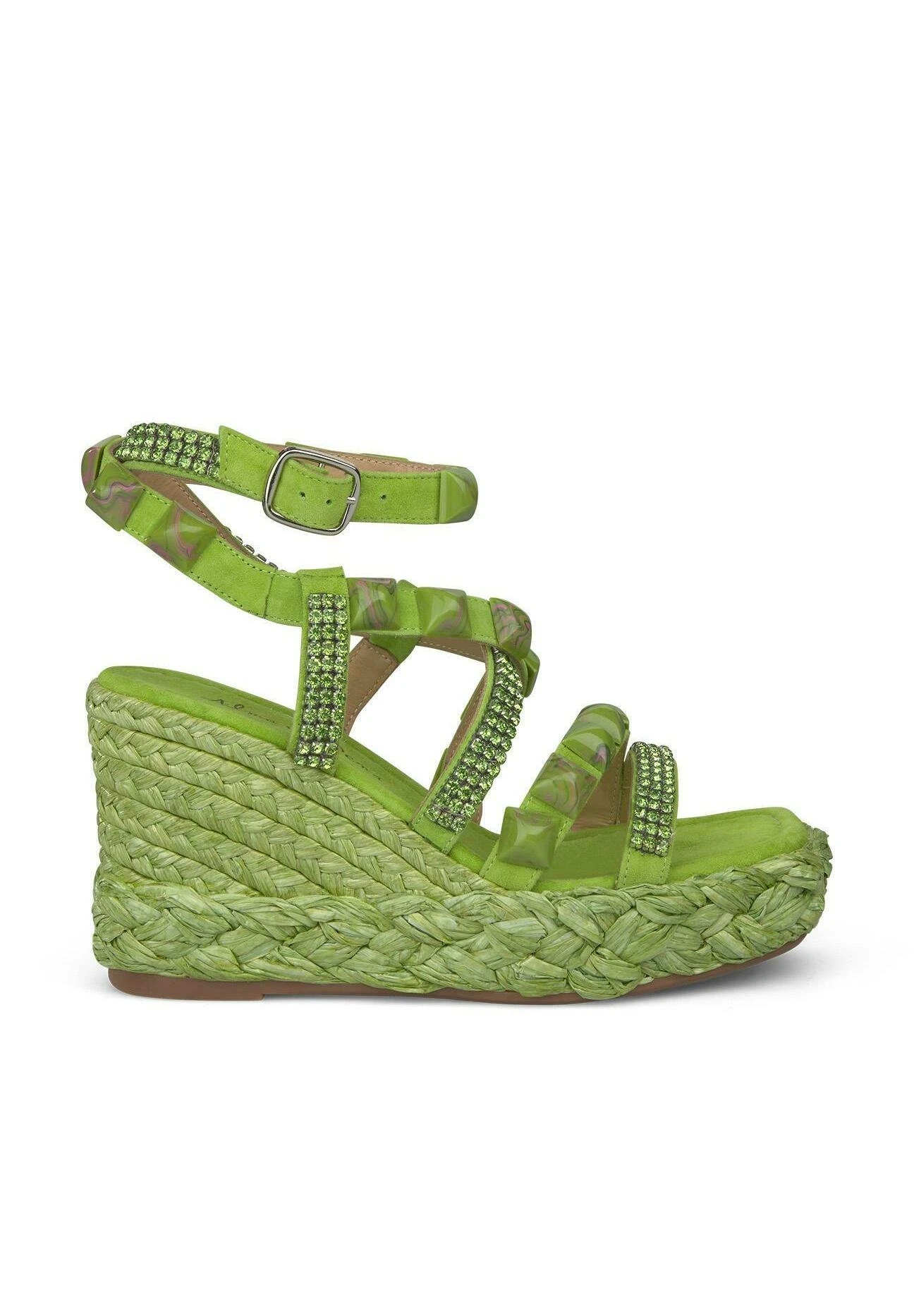 Alma En Pena Artieda - Sandalias De Cuña - Verde 3 Alma En Pena Artieda - Sandalias De Cuña - Verde