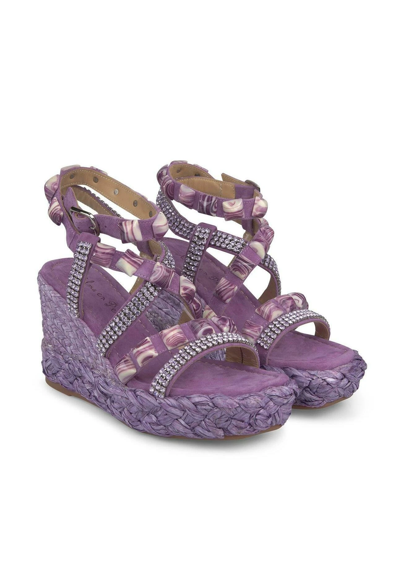 Alma En Pena Artieda - Sandalias De Cuña - Morado 4 Alma En Pena Artieda - Sandalias De Cuña - Morado - Imagen 2